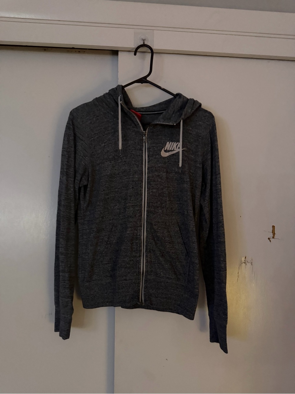 Nike Women's Dark Gray Full-Zip Hooded Jacket